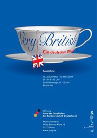 Plakat der Ausstellung Very Britisch - Ein deutscher Blick